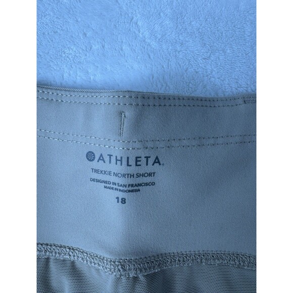 Athleta Shorts Womens 18 Beige Trekkie North High Rise Ripstop Hiking Trails - Picture 8 of 14